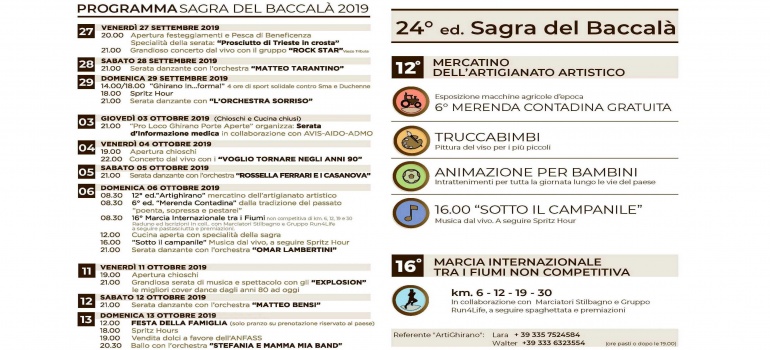 Sagra del Baccalà 2019
